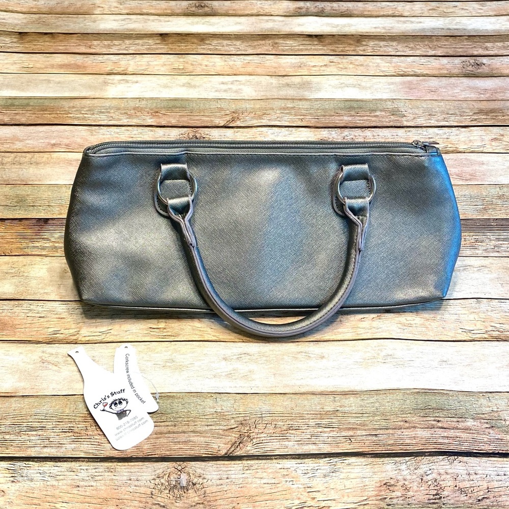 Wine Clutch Birmingham Design Steel Gray